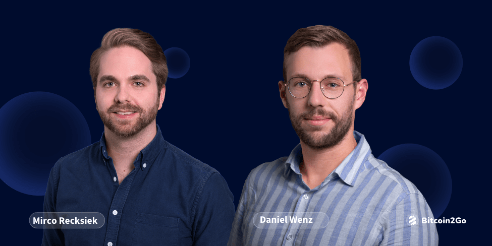 Das Gründerteam Mirco Recksiek und Daniel Wenz.